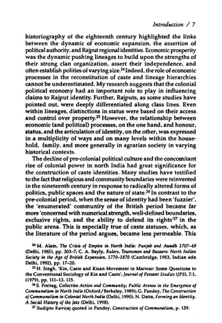 Embattled Identities Rajput Lineages And The Colonial State In ...