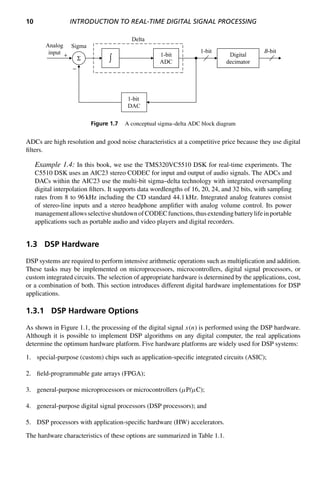 Realtime Digital Signal Processing Implementations And Applications 2nd ...