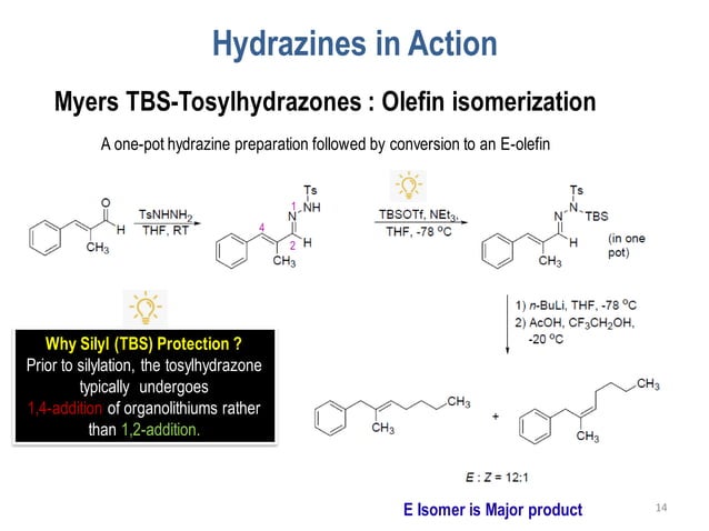 Hydrazine Chemistry in Organic Synthesis | PPT