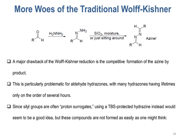 Hydrazine Chemistry in Organic Synthesis | PPT