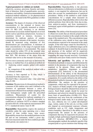 Review on Bioanalytical Method Development in Human Plasma | PDF