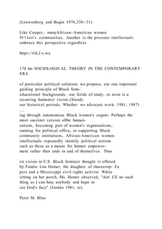 168  SOCIOLOGICAL THEORY IN THE CONTEMPORARY ERA Figure 
