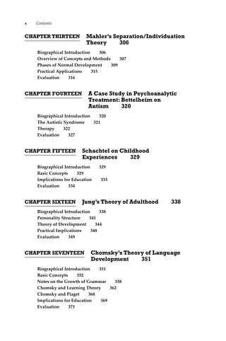 Mahler Normal Development Theories of Development: Concepts and Applications 6th Edition Ebook | PDF