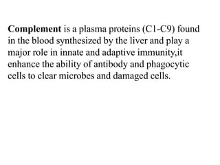 Complement system in human body immunity | PDF