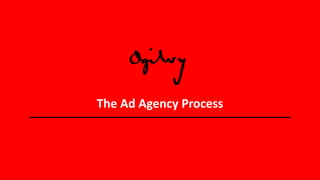The Ad Agency Process
 