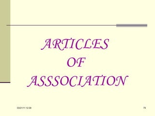 ARTICLES  OF  ASSSOCIATION 03/21/11   12:07 