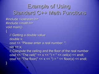 C++ Functions | PPT