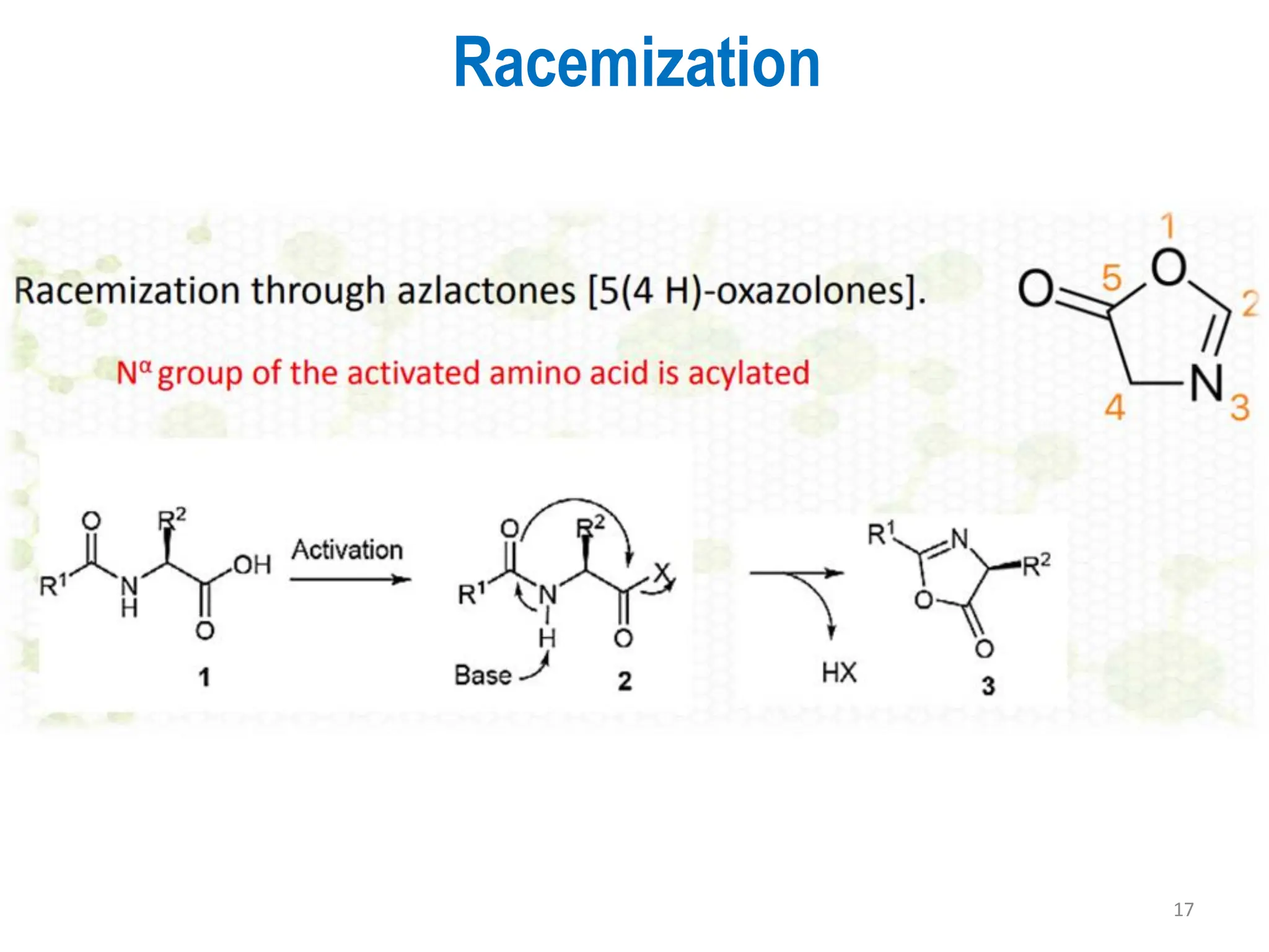 Racemization
17
 