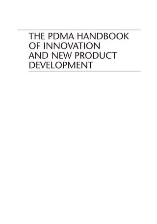 Pdma Pi Graph Report.pdf The PDMA Handbook of Innovation and New Product Development 4th Edition ...