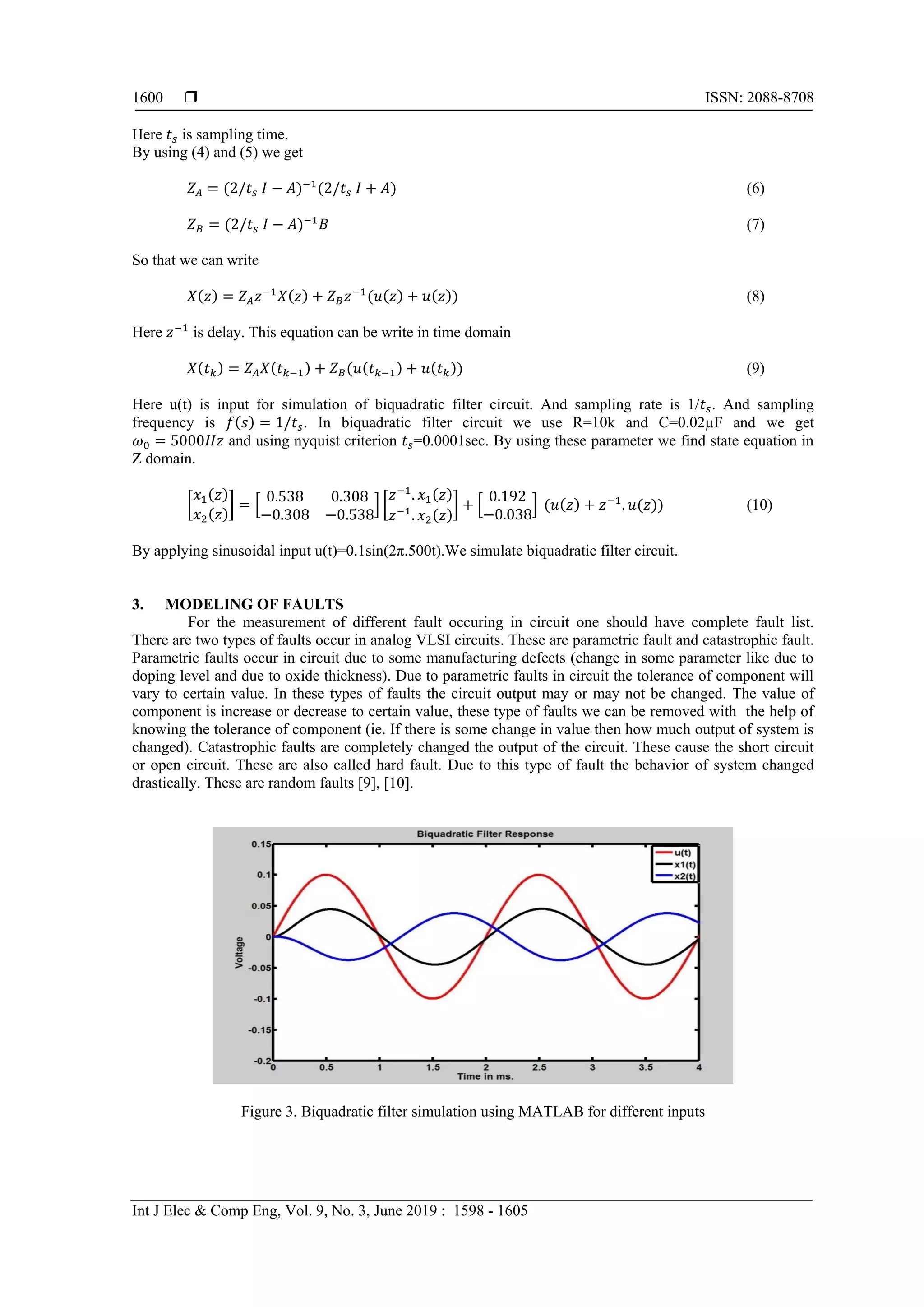 Fault modeling and parametric fault detection in analog VLSI circuits ...