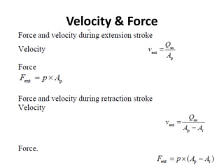 Velocity & Force
 