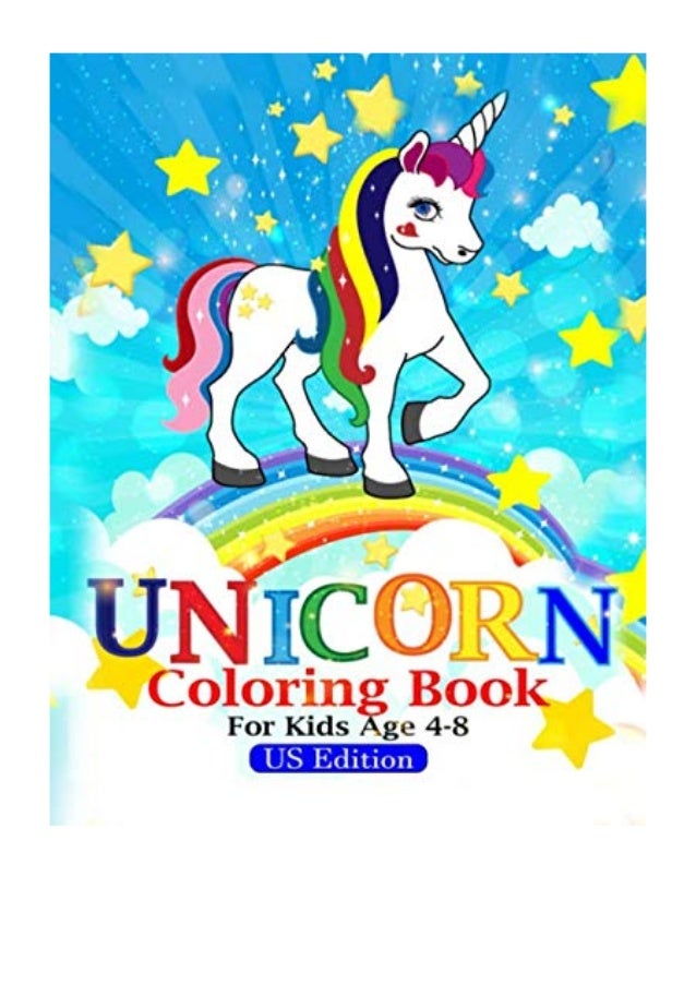 (2019) unicorn coloring book for kids ages 4-8 (PDF ...