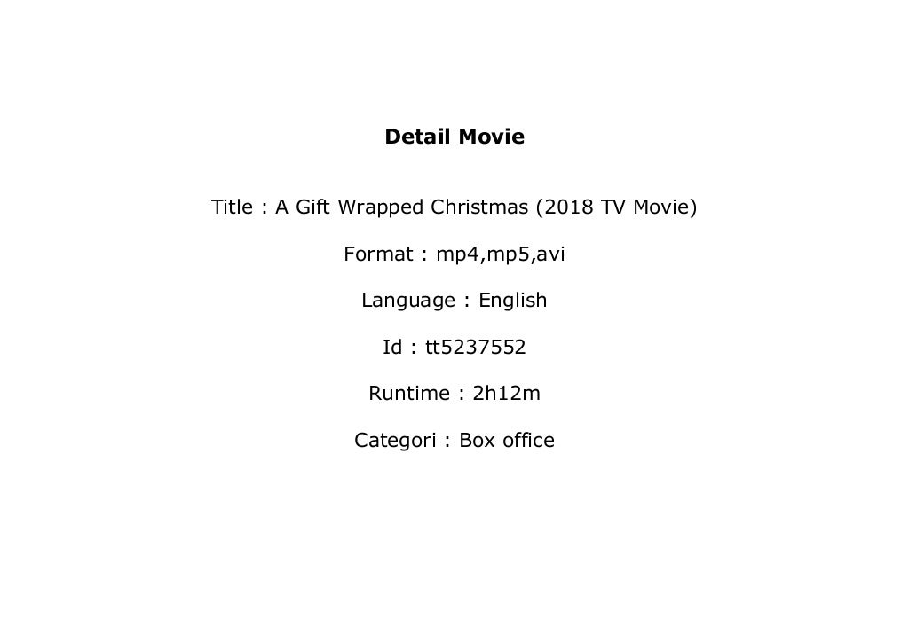 watch A Gift Wrapped Christmas (2018 TV Movie) Full'M.o.v.i.e'English*