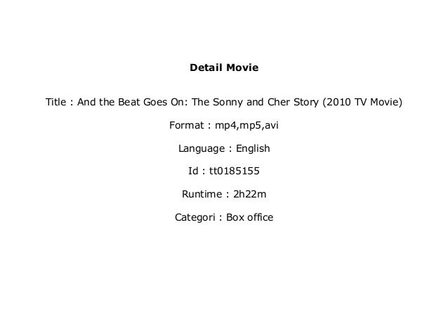 Watch And The Beat Goes On The Sonny And Cher Story 10 Tv Movie