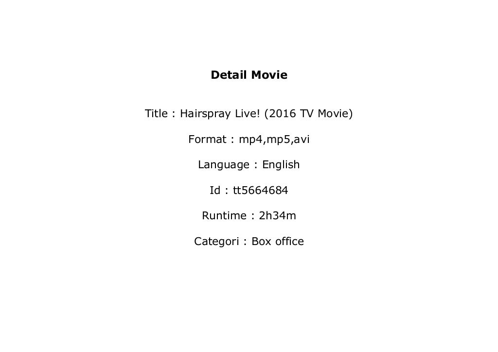 watch hairspray live 2016 online free watch hairspray live 2016 online free