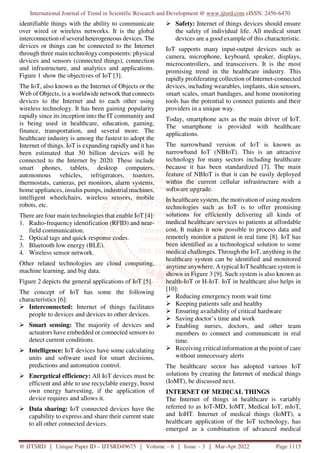Applications of IoT in Healthcare | PDF