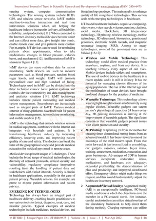 Applications of IoT in Healthcare | PDF