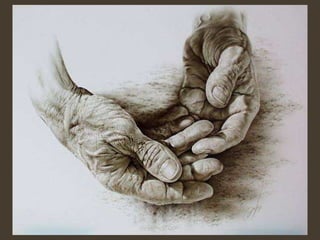 Todos los ojos se volvieron llenos de expectativa hacia el rincón de la mesa que ocupaba su hermano. Pero éste, con el rostro empapado en lágrimas, se puso de pie y dijo suavemente:   "No, hermano, no puedo hacerlo.  Es muy tarde para mí. Estos cuatro años de trabajo han destruido mis manos.  Cada hueso de mis dedos se ha roto al menos una vez, y la artritis en mi mano derecha ha avanzado tanto que hasta me costó trabajo levantar la copa durante tu brindis. No podría trabajar con delicadas líneas el compás o el pergamino, y no podría manejar la pluma ni el pincel. No, hermano, para mi ya es tarde… Pero soy feliz de que mis manos deformes hayan servido para que las tuyas ahora hayan cumplido su sueño". 