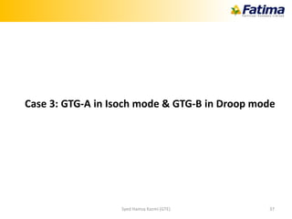 Case 3: GTG-A in Isoch mode & GTG-B in Droop mode
Syed Hamza Kazmi (GTE) 37
 