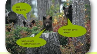 Mayor Ken Melamed
www.whistler.ca
www.whistler2020.ca
www.whistler2010.com
Seid
neugierig!
Gemeinsam
schafft man mehr!
Fuer ein gutes
Leben!
 