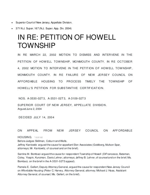howell township new jersey