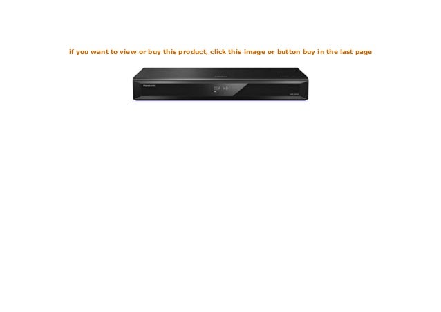 Panasonic Dmr Ubc80egk Ultra Hd Blu Ray Recorder 1tb Hdd 4k Blu Ray