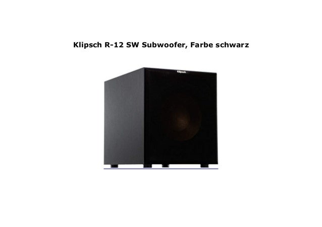 klipsch sw 12