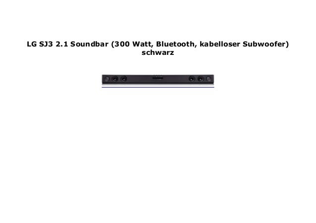 lg sj3 2.1 soundbar