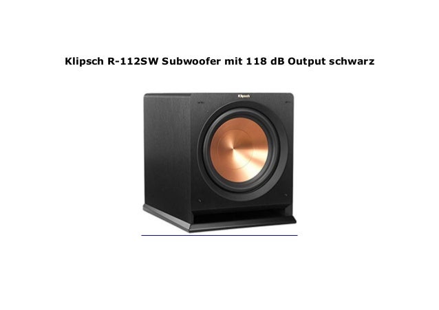 klipsch subwoofer r112sw