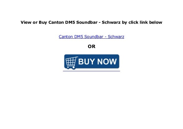 canton dm5 soundbar