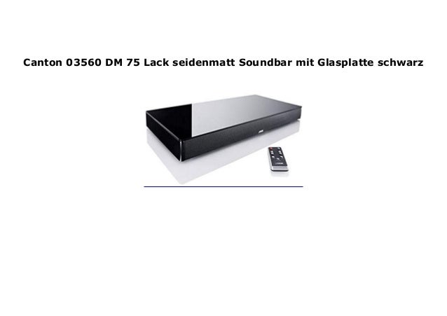 soundbar canton dm 75