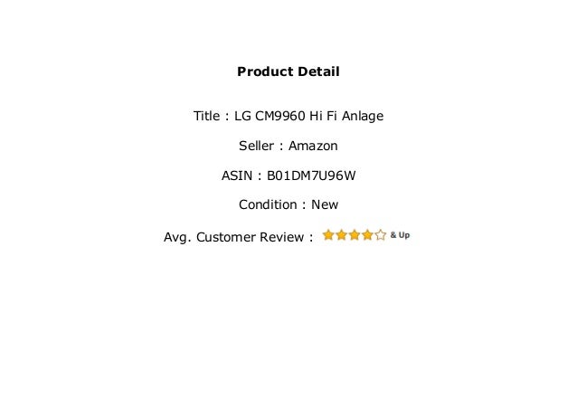 lg cm9960 amazon