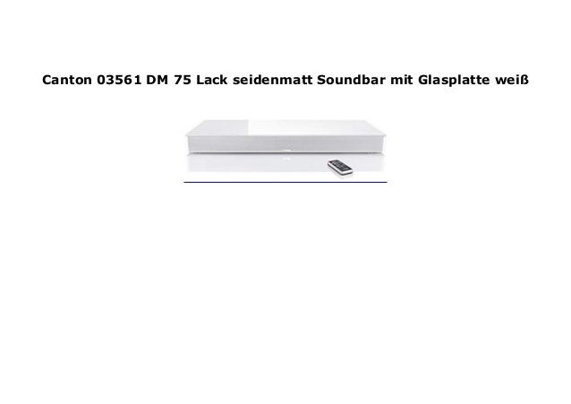 soundbar canton dm 75