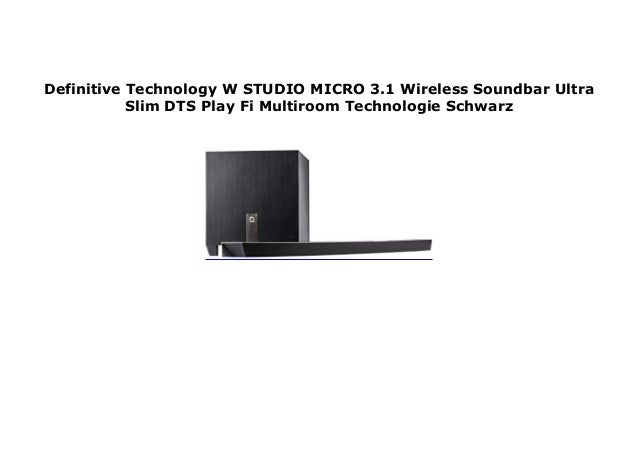 studio micro soundbar