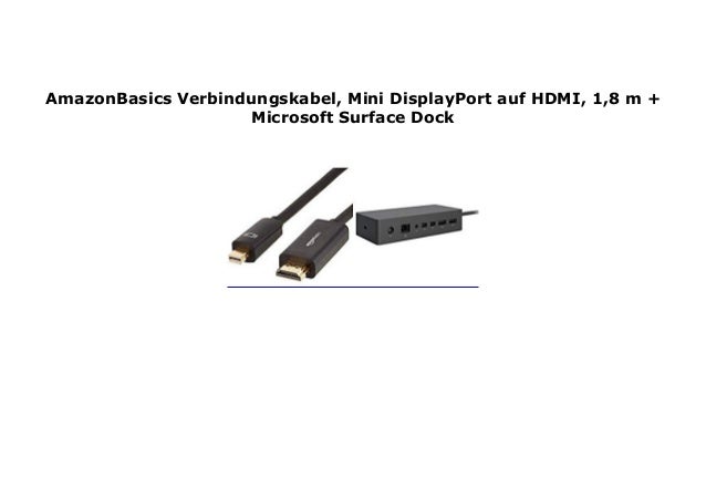 Amazonbasics Verbindungskabel Mini Displayport Auf Hdmi 1 8 M Mic