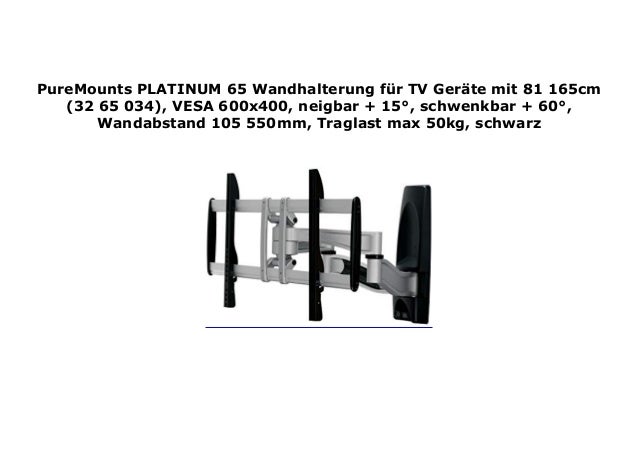 Fernseher Wandhalterung Vesa 26 bis 65 Zoll