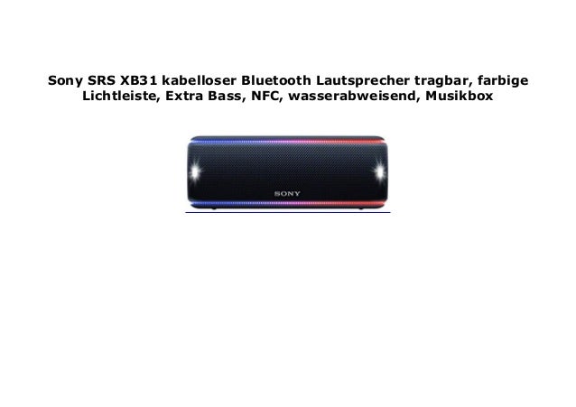 srs xb31 watts