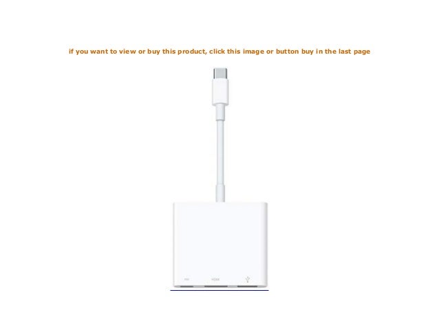Apple Usb C Digital Av Multiport Adapter Apple Usb C Digital Av Multiport Adapter