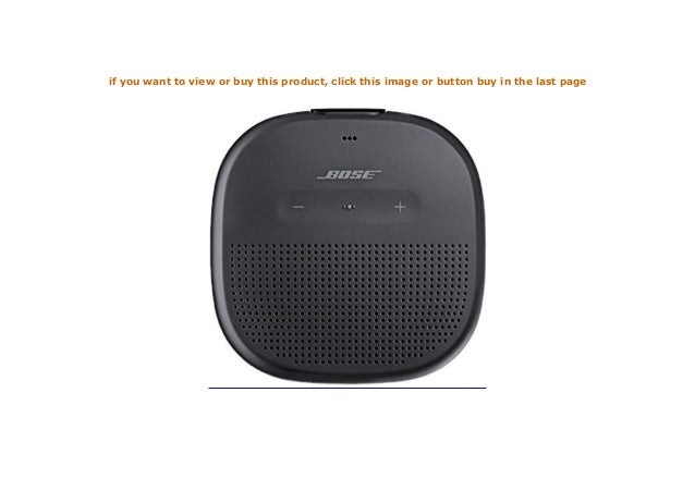 bose soundlink micro buttons