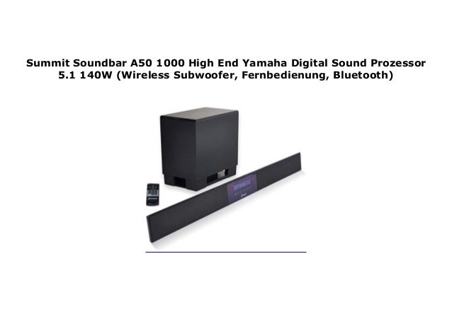 yamaha soundbar with wireless subwoofer