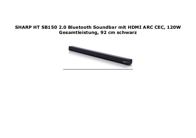 sharp 120w soundbar