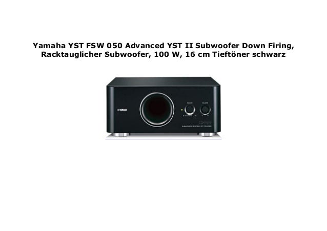 yamaha advanced yst