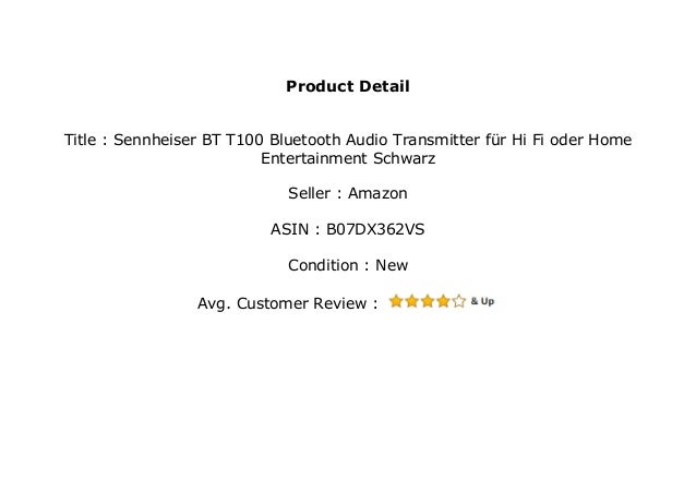 bluetooth audio transmitter sennheiser