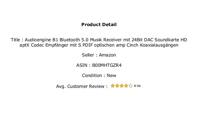 audioengine bluetooth receiver review