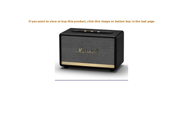 marshall acton ii bluetooth lautsprecher