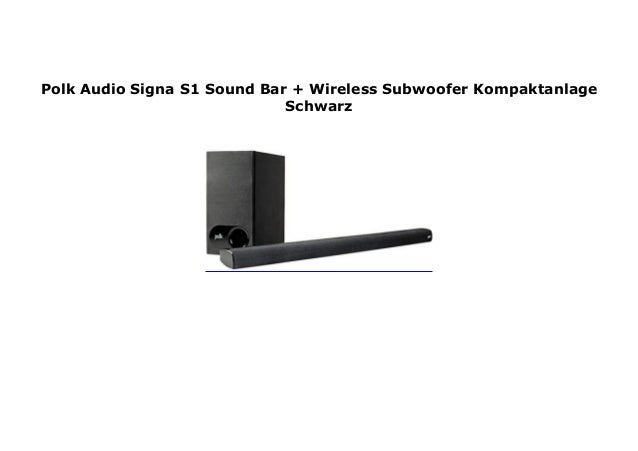 polk audio signa s1