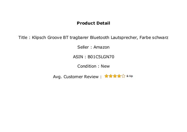 klipsch groove black bt