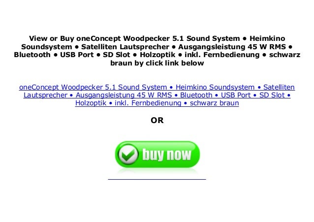 oneconcept woodpecker 5.1