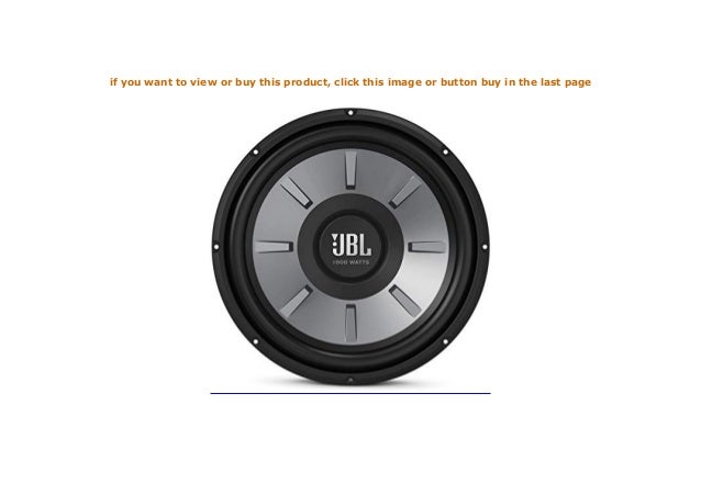 subwoofer auto jbl