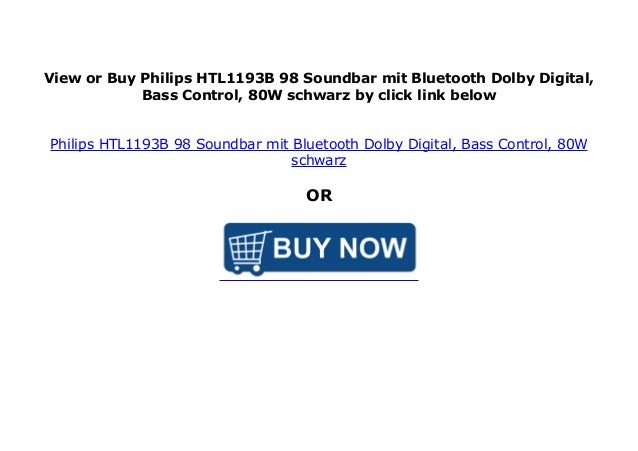 philips soundbar htl 1193